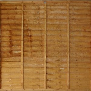 Waney Edge Overlap Fence Panel